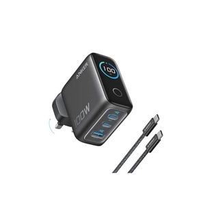 اداپتور 100 وات انکر مدل Anker Charger 3 Port 100W GaN II Fast Charging B121B