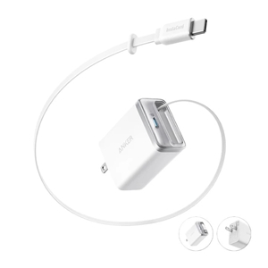 اداپتور 35 وات انکر مدل Anker Nano Charger (35W, Built-In Retractable USB-C Cable) A2658