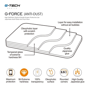 گلس جی تک آیفون G-Tech G-Force Anti Dust Glass iPhone 13