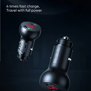 شارژر فندکی 2 خروجی 45W مک دودو بهمراه خروجی PD مدل CC-7030