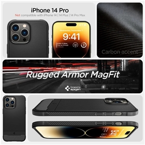 قاب اسپیگن آیفون 14 پرو Spigen Rugged Armor MagFit iPhone 14 Pro