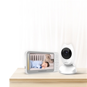 دوربین نظارتی همراه با مانیتور مراقبت از کودک پاورولوژی Powerology Smart Cam Baby Monitor PWBMCWH