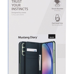 کیف چرمی گوشی آراری مدل Mustang Diary مناسب Galaxy A54