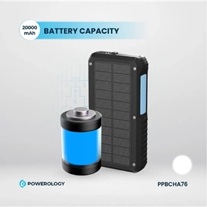 پاوربانک خورشیدی 20000 میلی آمپر پاورولوژی مدل PP076