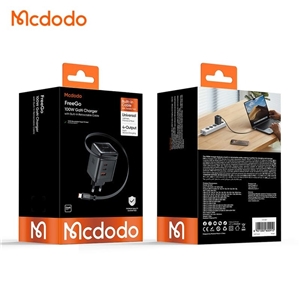 آداپتور شارژ 4 پورت 100W مکدودو با کابل جمع شونده Mcdodo GaN Charger 100W ch-847