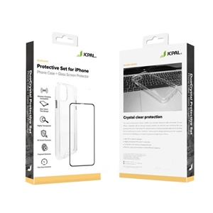 ست قاب و گلس آیفون 11 | JCPal Dou Crystal Protective Set (Case + Glass Screen Protector) iPhone 11