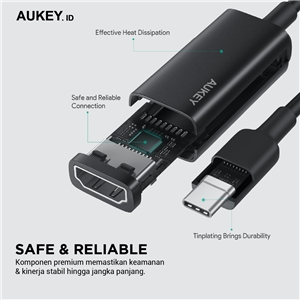 کابل تبدیل USB به Aukey CB-A29 Type C Adaptor USB-C to HDMI