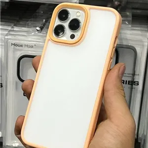قاب پشت شفاف برند مجیک ماسک Magic Mask مدل کیو سریز Q Series دور لنز دار برای گوشی  iPhone 13