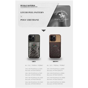 قاب چرمی جاکارتی برند پولو مناسب برای iPhone 15 Pro Max مدل Santa Barbara Polo Hulda