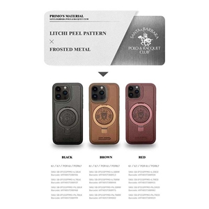 قاب چرمی برند پولو آیفون 15 پرو مکس مدل Santa Barbara Polo Primo Case Apple iPhone 15 Pro Max