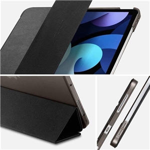 باندل کاور و گلس محافظ صفحه نمایش اسپیگن آیپد ایر | Spigen Smart Fold & Glas.tR Slim iPad Air 10.9 (2020-2021) Bundle Pack