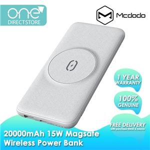 پاوربانک بیسیم برند مک دودو با قابلیت مگ سیف مدل Mcdodo MC-864 20W MagSafe PD Wireless Power Bank 20000mAh