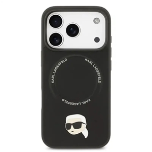 قاب محافظ آیفون برند Karl Lagerfeld مدل HEADS PIN شیک و مقاوم مناسب برای Apple iPhone 17 Pro