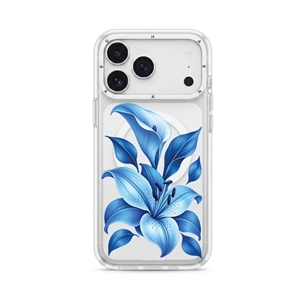 قاب لیلیوم آبی Blue Lilium با مگ سیف برند بلو Blueo آیفون مناسب برای Apple iPhone 17 Pro Max
